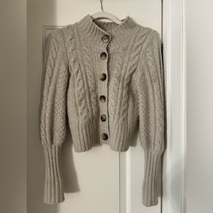 Urban Outfitters size small grey cardigan with slight balloon sleeve
